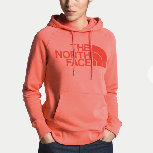 The North Face Tops - The North Face Orange Half Dome Pullover Hoodie